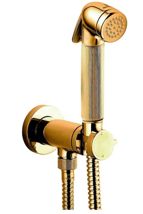Гигиенический душ Bossini Nikita Mixer Set E37008B со смесителем золото 