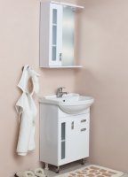 Тумба с раковиной Onika Кристалл 55.182 с ящиком