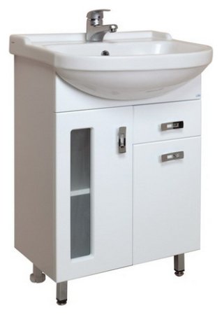 Тумба с раковиной Onika Кристалл 55.182 с ящиком 