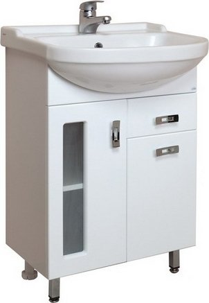 Тумба с раковиной Onika Кристалл 55.182 с ящиком 