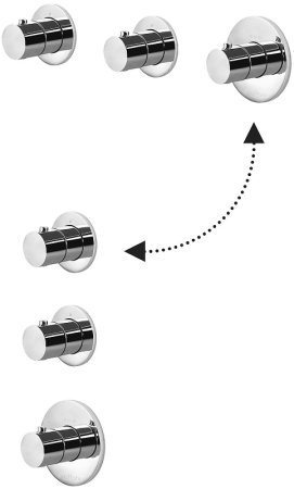 Душевая система Paffoni Modular Box KITMB018CR с термостатом Хром 
