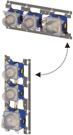 Душевая система Paffoni Modular Box KITMB018CR с термостатом Хром 