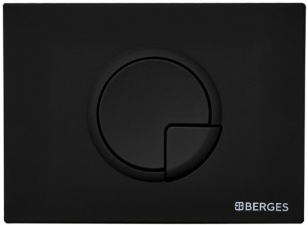 Клавиша смыва Berges Novum R5 040025 Черная 
