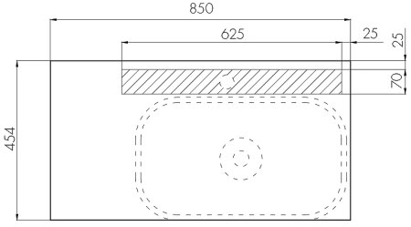 Тумба под раковину Aquaton Терра 85 1A247201TEKA0 подвесная Дуб кантри Антрацит 