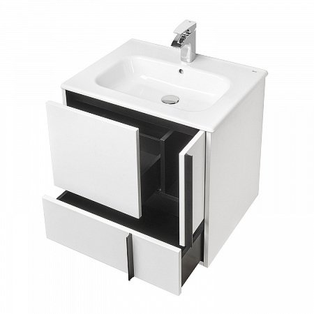 Тумба под раковину Aquaton Ривьера 60 1A238801RVX20 подвесная Белая матовая 