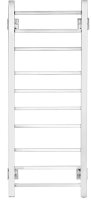 Полотенцесушитель электрический Energy Grand P 1000x400, форма лесенка прямая, квадратный профиль, цвет хром, скрытое/наружное подключение, 1000мм x 431мм