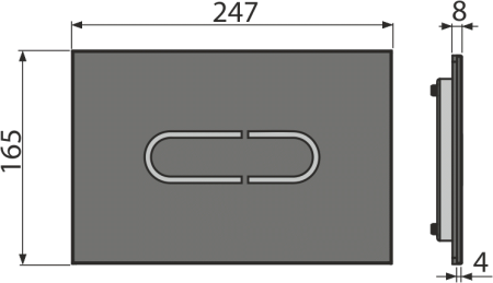 Кнопки смыва AlcaPlast NIGHT LIGHT-1 сенсорная 
