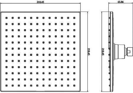 Верхний душ Swedbe Calypso 5040 Хром 