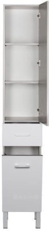 Шкаф-пенал для ванной Aquanet Верона 35 б/к белый (напольный) 