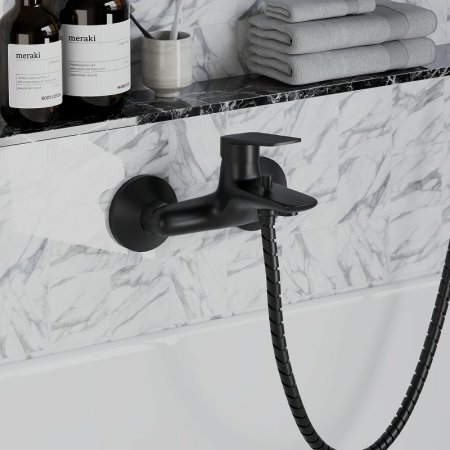 Смеситель для ванны Paini Laguna LAYO111 Черный матовый 