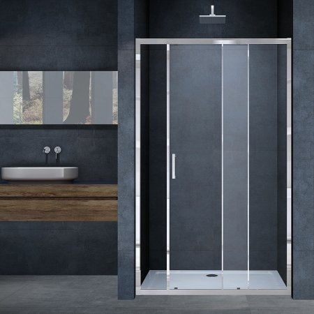 Душевая дверь Vincea Alpha 120 VDS-3AL120CL профиль Хром стекло прозрачное 