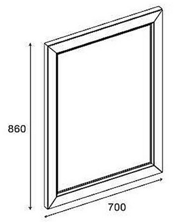 Зеркало Roca America Evolution W 70 ZRU9302957 Дуб светлый 
