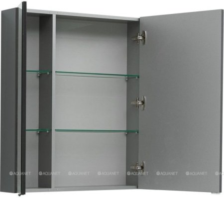 Зеркало-шкаф Aquanet Алвита 90 серый антрацит 