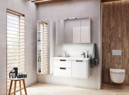 Зеркальный шкаф Roca Etna 100 857305445 с подсветкой Дуб верона 