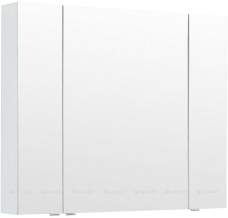 Зеркальный шкаф Aquanet Алвита New 100 Белый матовый 