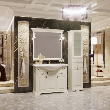 Тумба под раковину Opadiris Риспекто 105 Z0000006705 Слоновая кость ручки Бронза 