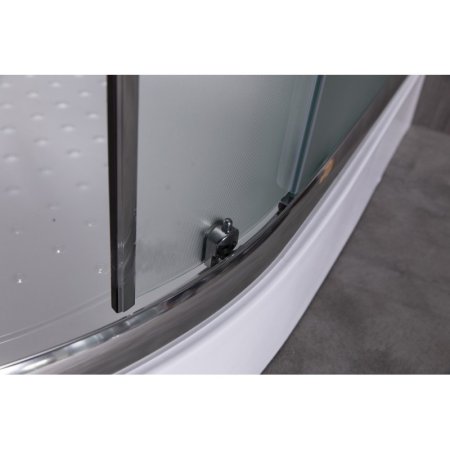 Душевой уголок Esbano ESD-8015 с поддоном 90x90 см, профиль хром, стекло рифленое 