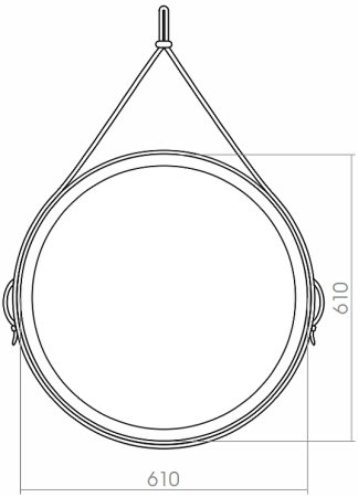 Зеркало Azario Капитан 61 LED-00002332 с сенсорным выключателем 