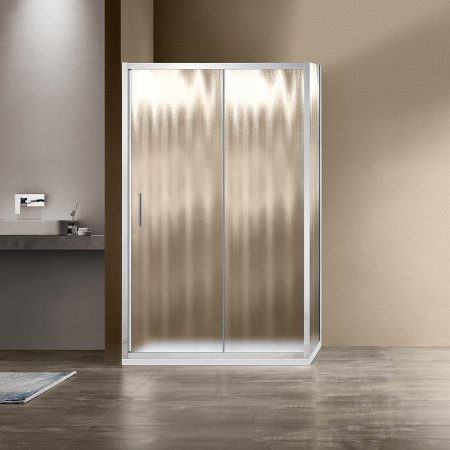 Душевой уголок Vincea Garda 160х90 VSR-1G9016CH профиль Хром стекло шиншилла 