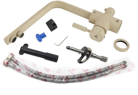 Смеситель для кухни Kaiser Decor 40144-16 Песочный мрамор 