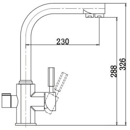 Смеситель для кухни Kaiser Decor 40144-16 Песочный мрамор 