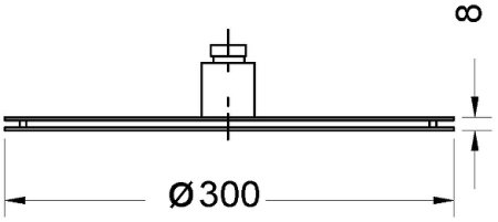 Верхний душ Migliore Fortis 30466 Черный матовый 