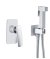 Гигиенический душ со смесителем Rose R1605F, белый/хром 