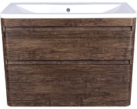 Тумба под раковину Style Line Люкс Plus 100 ЛС-00000663 подвесная Старое дерево