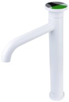 Смеситель для раковины Bronze de Luxe 9008W-G, белый/зеленый