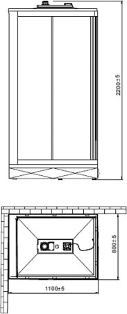 Душевая кабина Orans SR-86152 AL/AR 