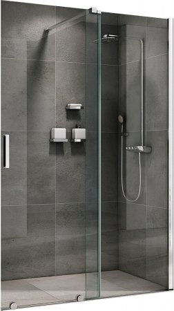 Душевая дверь Abber Komfort 120 AG90120 профиль Хром стекло прозрачное 