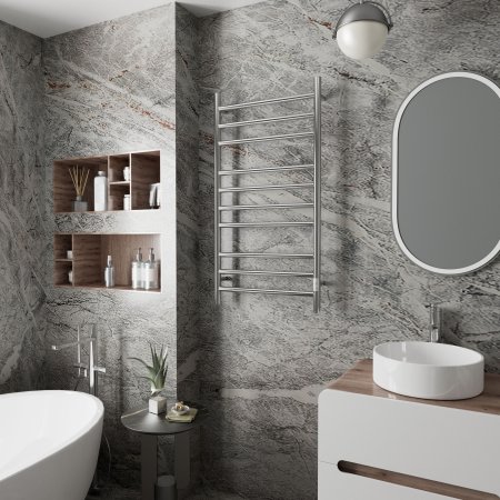 Полотенцесушитель электрический (лесенка) Bauedge Stil DB-0028, 50x100 см 