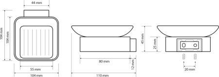 Мыльница Bemeta Solo 139108032 