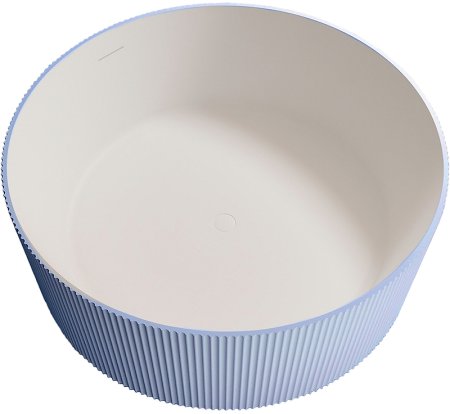 Ванна из искусственного камня Abber Stein 150x150 AS9679Blau Голубая без гидромассажа 