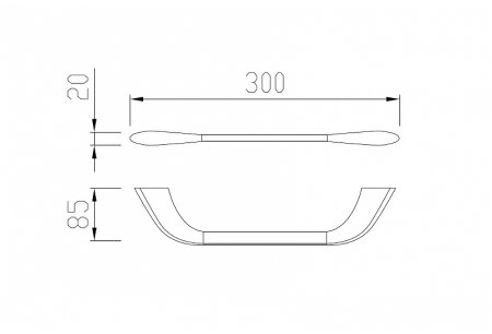Полотенцедержатель ABBER Nord AA1551 хром 