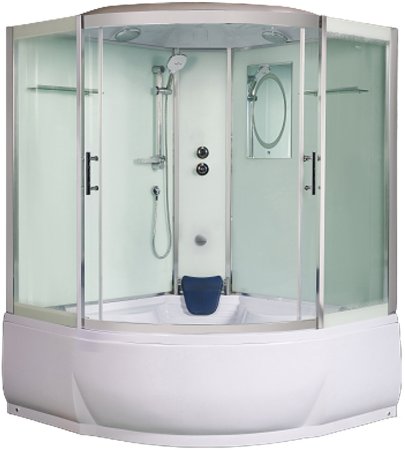Душевой бокс WeltWasser WW500 Emmer 15055-2 150х150 10000004658 профиль Хром стекло прозрачное 