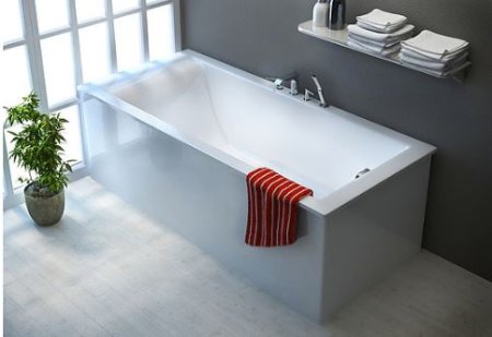 Ванна из искусственного камня Астра-Форм Нейт 180х80 белая 