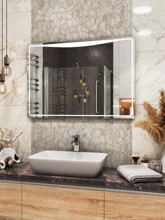 Зеркало VIGO Eva Media L 1000, 100 см 