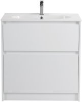 Тумба с раковиной BelBagno KRAFT-800-2C-PIA-BO Bianco Opaco