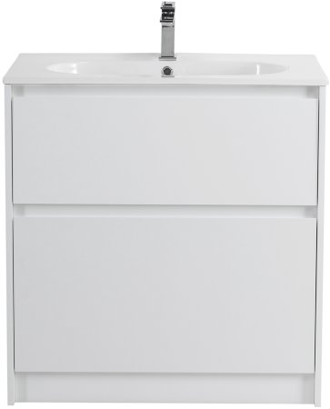 Тумба с раковиной BelBagno KRAFT-800-2C-PIA-BO Bianco Opaco 