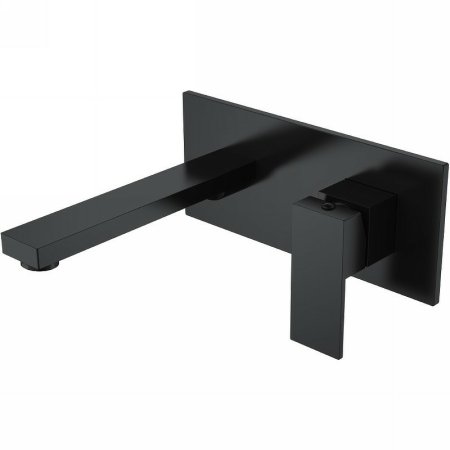 Смеситель для раковины Boheme Qubic 475-B Черный матовый 
