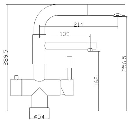 Смеситель для кухонной мойки Zorg Inox Arcade 