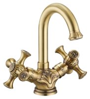 Смеситель Zorg Antic A 6006U-BR для раковины