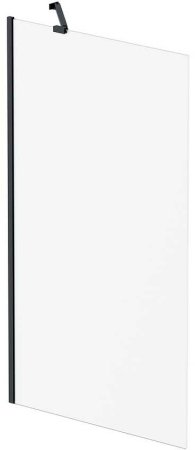 Шторка на ванну AM.PM Gem 80 W90BS-080-140BT профиль Черный матовый стекло прозрачное 