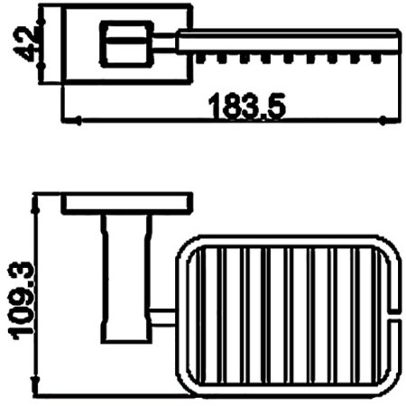 Мыльница Gappo G0702-16 Черная матовая 