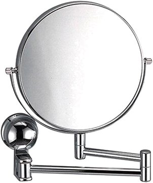 Косметическое зеркало WasserKRAFT K-1000 двухстороннее, с 3-х кратным увеличением 