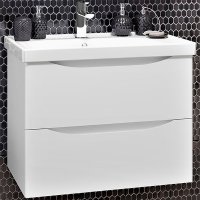 Тумба под раковину Opadiris Элеганс 70 00-00006756 подвесная Белая матовая