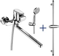 Смеситель Lemark для ванны и душа со стойкой в комплекте Point (LM0379C )