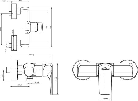 Смеситель Villeroy & Boch Subway 2.0 TVS10200100061 для душа 