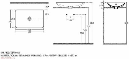 Раковина-чаша Allen Brau Fantasy 60 4.11016.20 Белая 